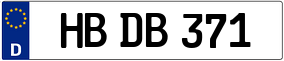 Trailer License Plate